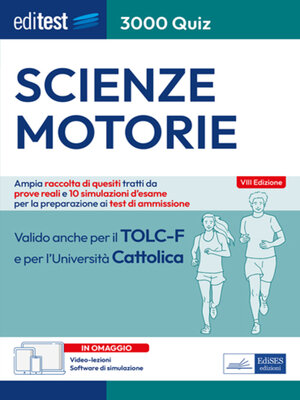 cover image of EBOOK- Editest 3000 quiz Scienze motorie